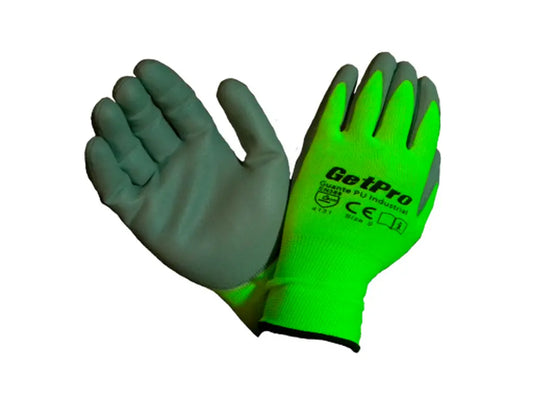 GUANTES GETPRO PU, DE ALTA VISIBILIDAD